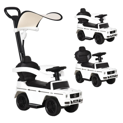 G350 Toddler Ride-on Sliding Car Walker with Horn and Storage, White Push Cars for Toddlers White  at Gallery Canada