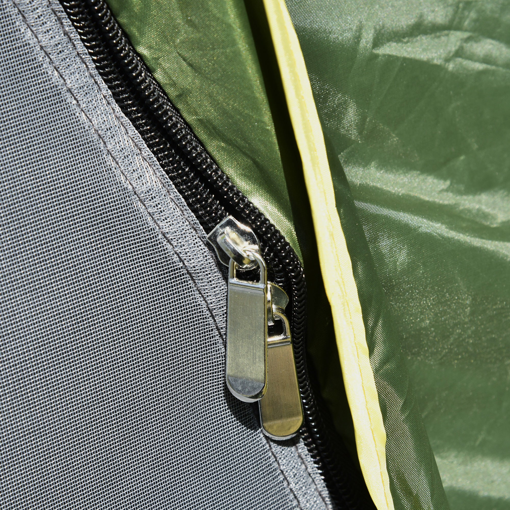 Camping Tent, 3 Person Family Tent, 1000mm Waterproof, with Sewn-in Groundsheet and Carry Bag, for Fishing, Dark Green Camping Tents at Gallery Canada