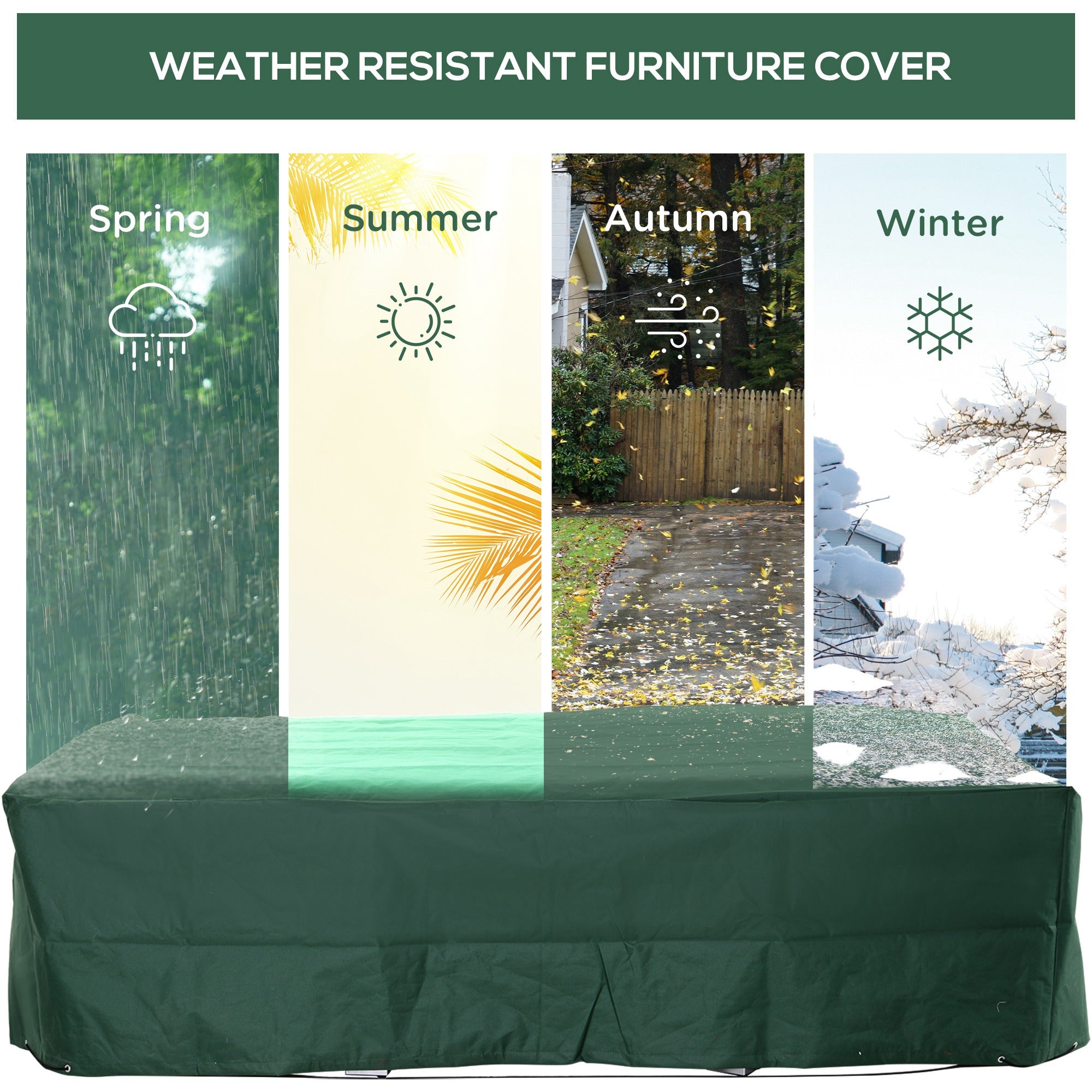 Patio Furniture Covers, Waterproof, Windproof and Anti-UV 300D Oxford Fabric Large Outdoor Furniture Cover for Outdoor Sectional Sofa Set, 97