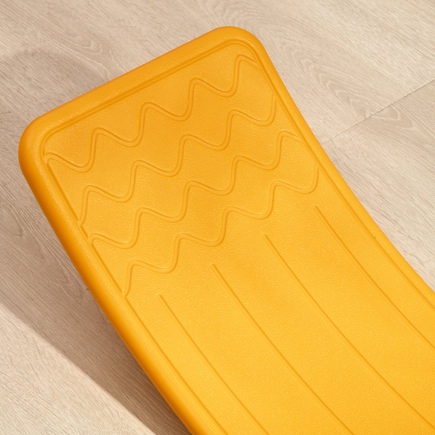 32.3" Balance Board, Wobble Board Kids Curvy Rocker Board, Ended Preschool Learning Montessori Waldorf Toy, Yellow Baby Gym & Playmats   at Gallery Canada