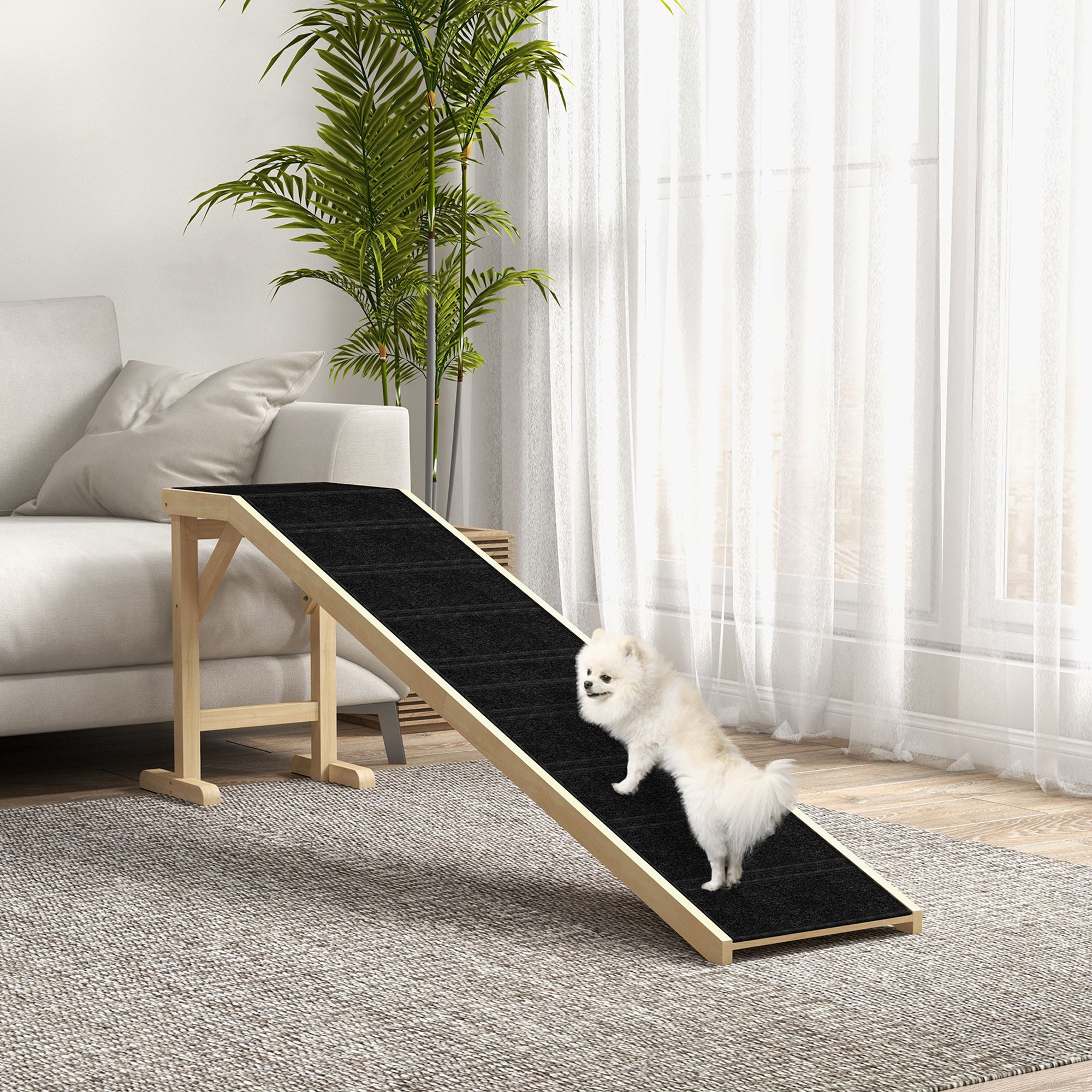 Pet Ramp Bed Steps for Dogs Cats Non-slip Carpet 74