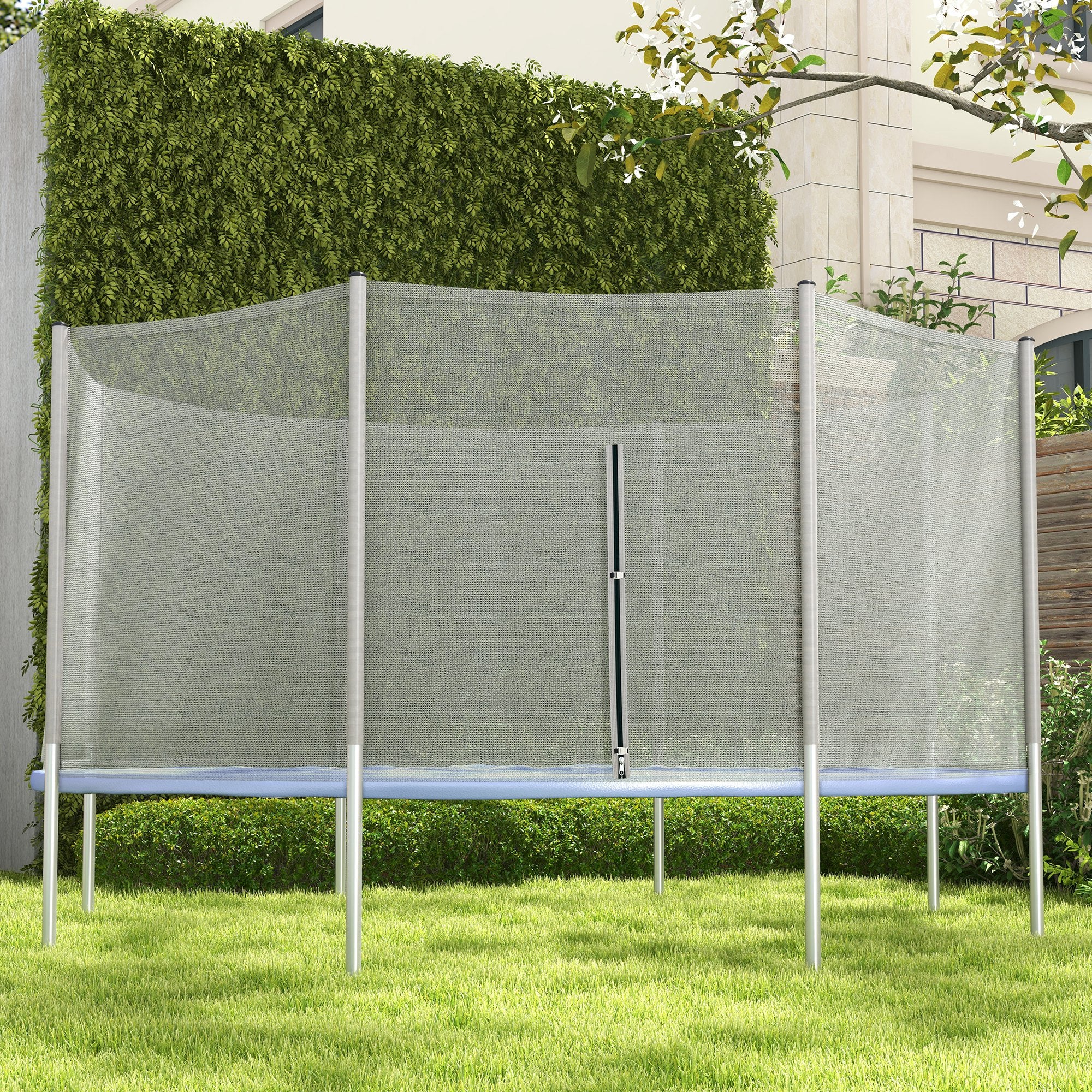 2FT Replacement Trampoline Net Enclosure Safety w/ 8 Poles, Grey Trampolines at Gallery Canada