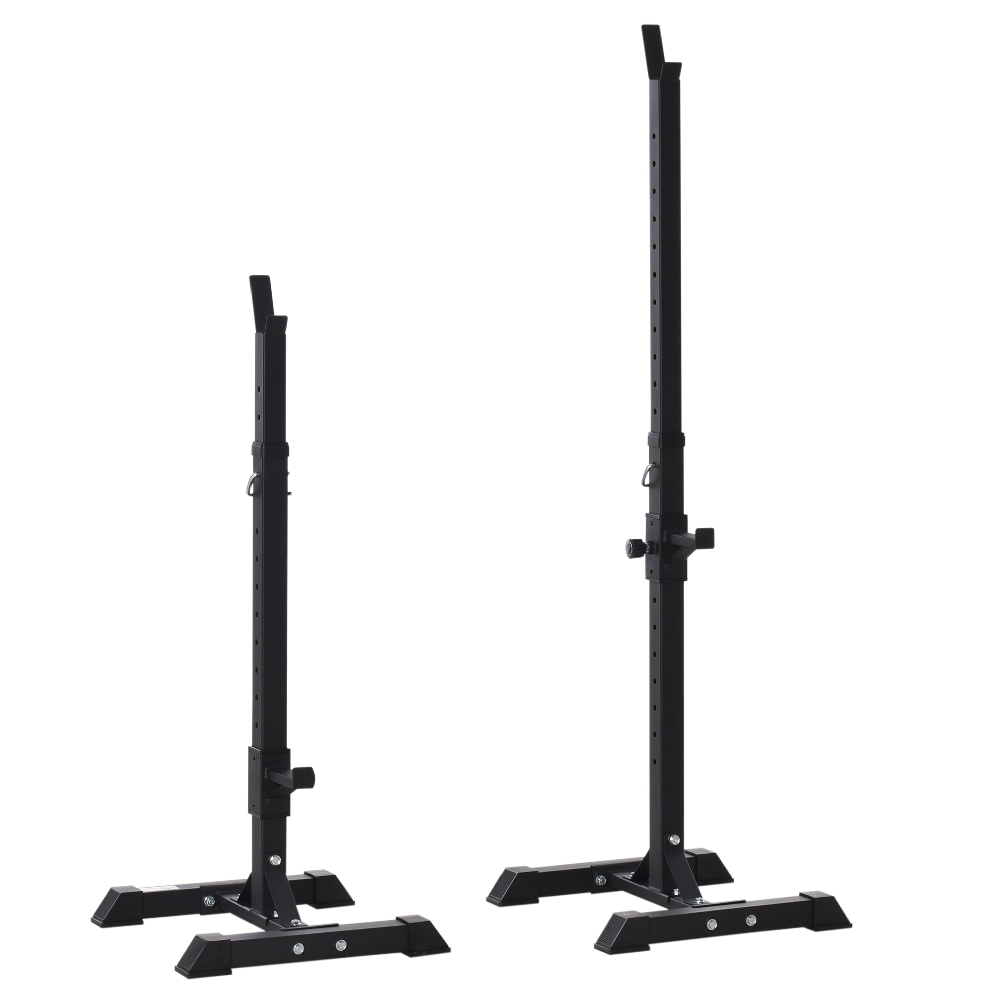 Adjustable Stable Power Squat Stand Portable 2 Bars Barbell Holder Weight Rack Black Power Towers at Gallery Canada