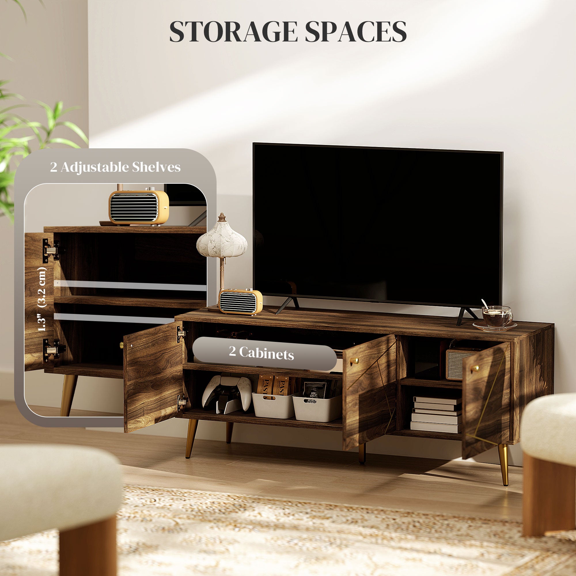 Modern TV Stand for up to 60