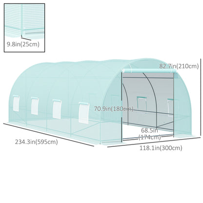 Walk-in Greenhouse 20x10x7ft Heavy Duty Outdoor Backyard Seed Plant Vegetables Grow Warm House Green Walk In Greenhouses   at Gallery Canada