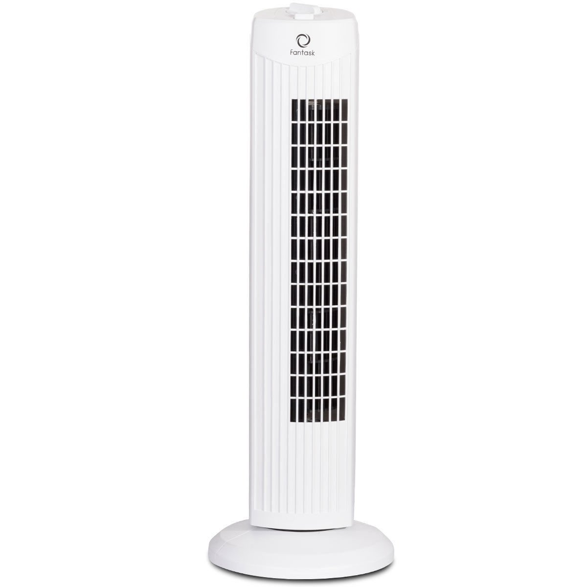 Fantask 35W 28 Inch Quiet Bladeless Oscillating Tower Fan, White Fans   at Gallery Canada