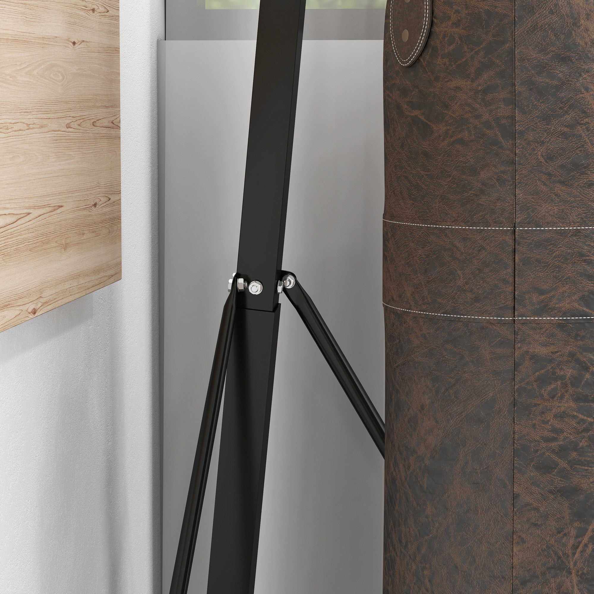 Foldable Punch Bag Stand, Adjustable Height Heavy Bag Stand with Weighted Base, Freestanding for Home Gym, Stand Only Punching Bag Hangers at Gallery Canada