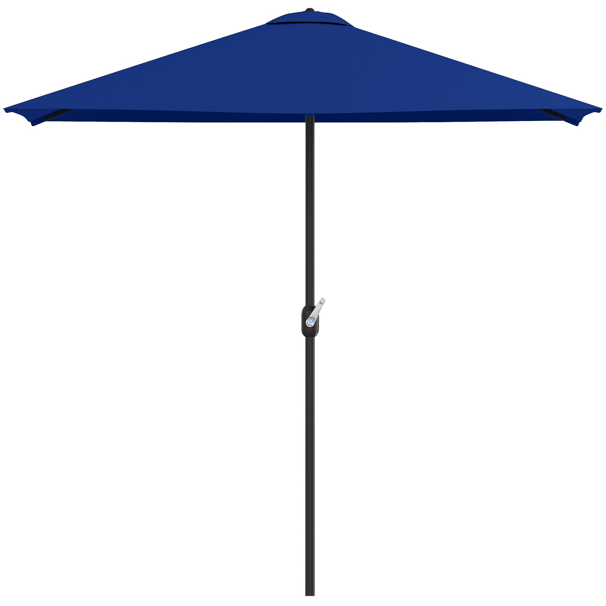 8ft Half Round Umbrella Outdoor Balcony Parasol Patio Garden Outdoor Window Sun Shade w/ 5 Ribs Half Round Umbrellas Dark Blue at Gallery Canada