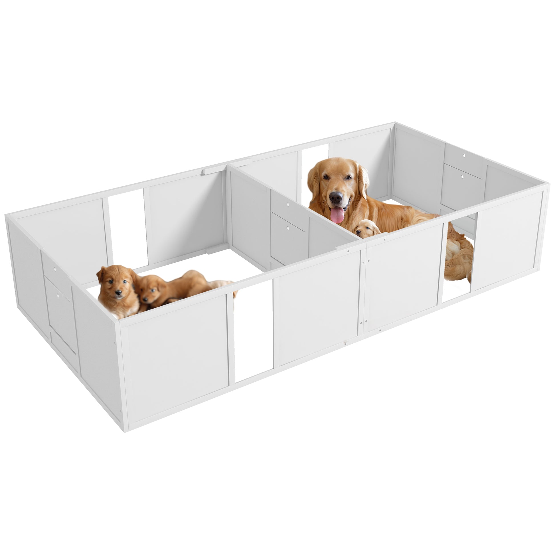 Whelping Box for Dogs and Puppies, Dog Birth Supplies Indoor w/ Adjustable Height Doors, for Large Sized Dogs Houses, Kennels & Pens   at Gallery Canada