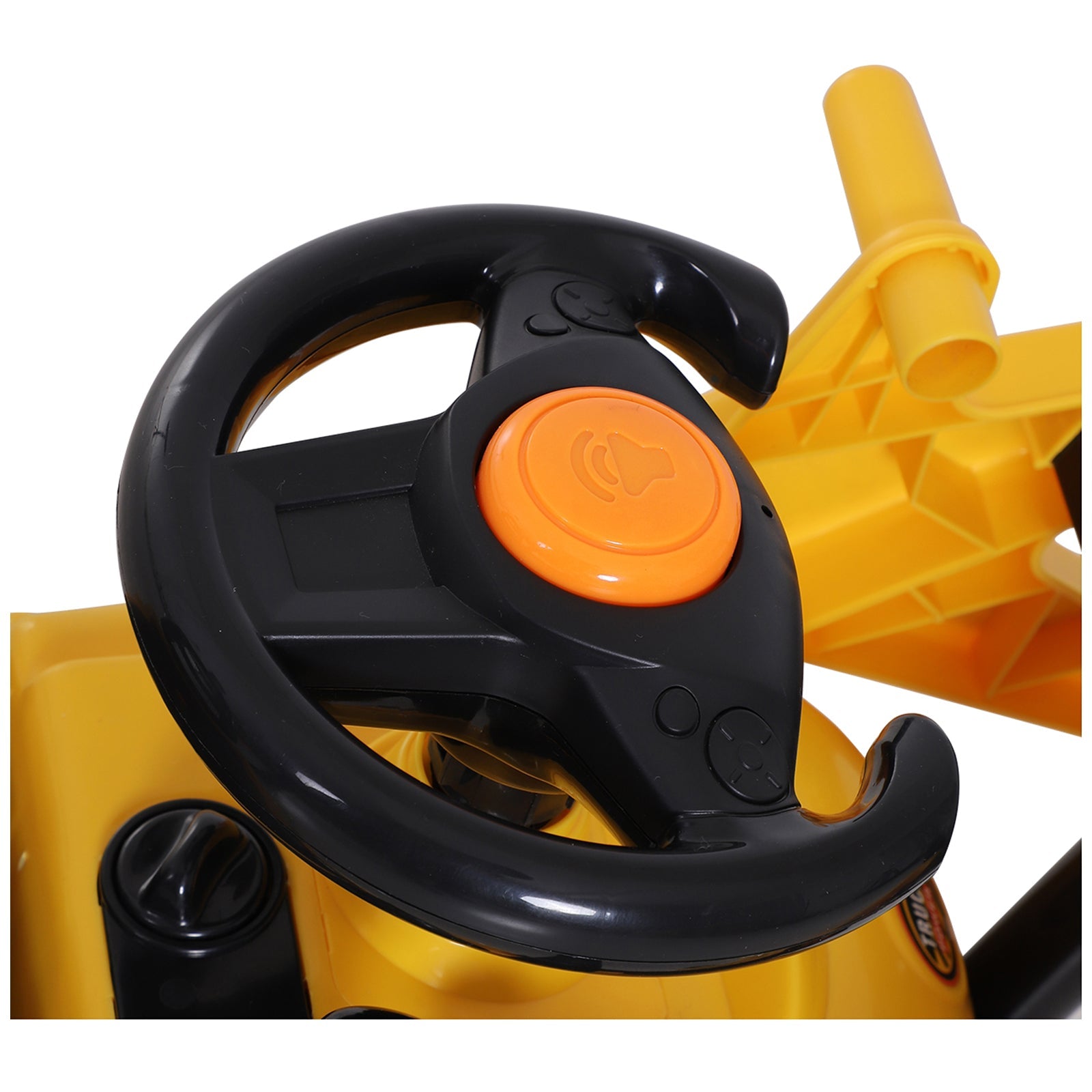 Ride-On Toy Bulldozer with Bucket Horn Steering Wheel Storage Toddlers for 3 years old, Yellow Toy Excavators   at Gallery Canada