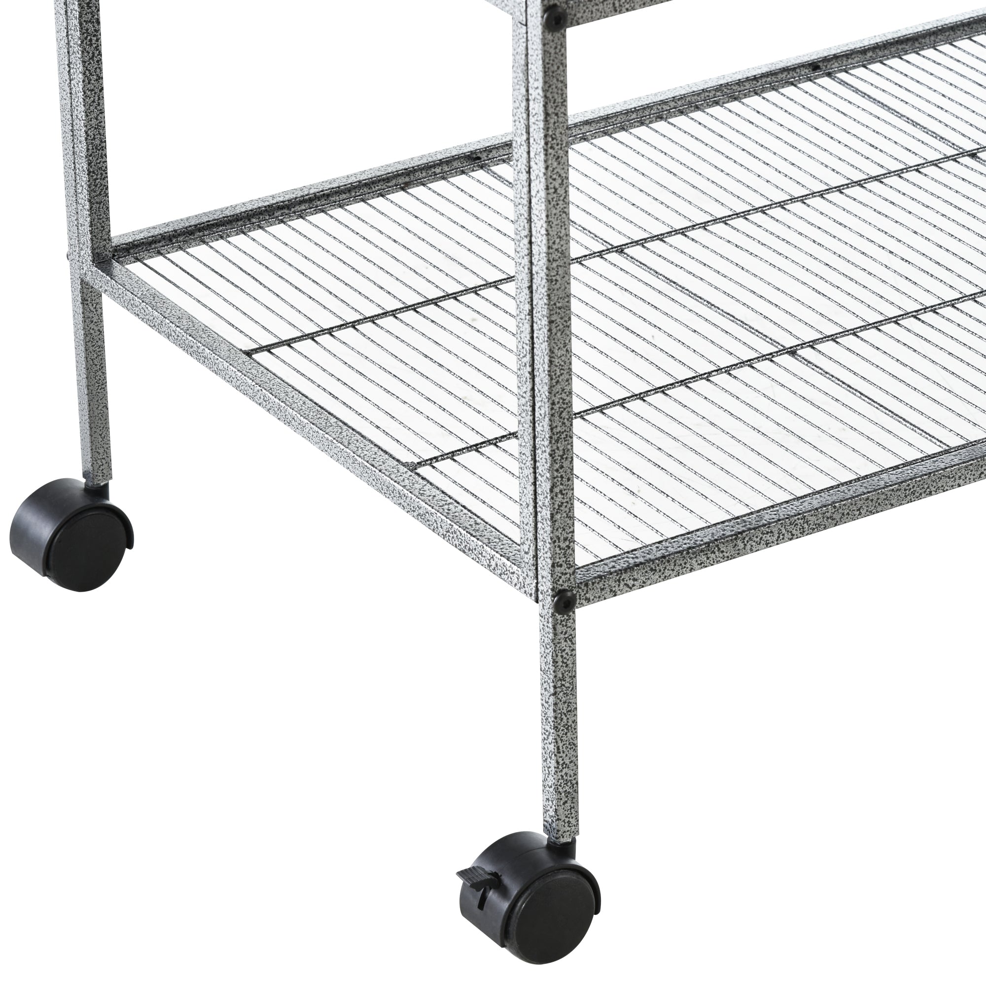 Large Double Rolling Metal Bird Cage Bird House w/ Removable Tray Storage Shelf Bird Cages at Gallery Canada