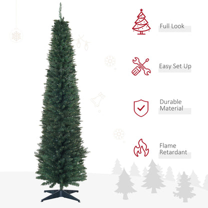 7' PVC Slim Pencil Artificial Christmas Tree 390 Branch Tips Pencil Christmas Trees   at Gallery Canada