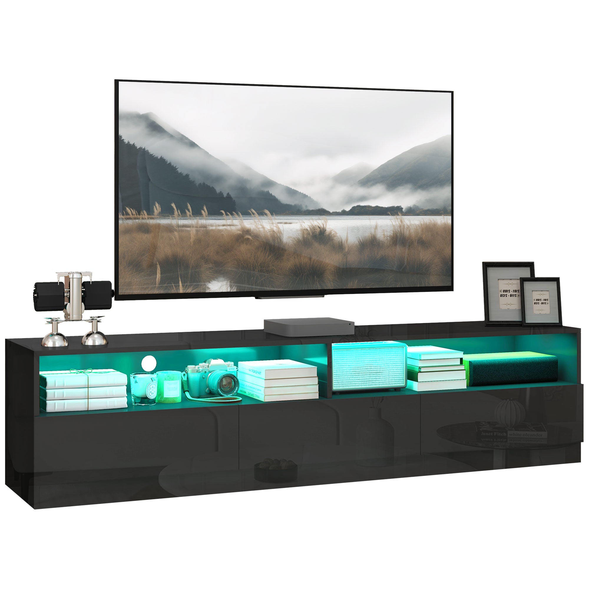 LED Lighted TV Stand for TVs up to 75