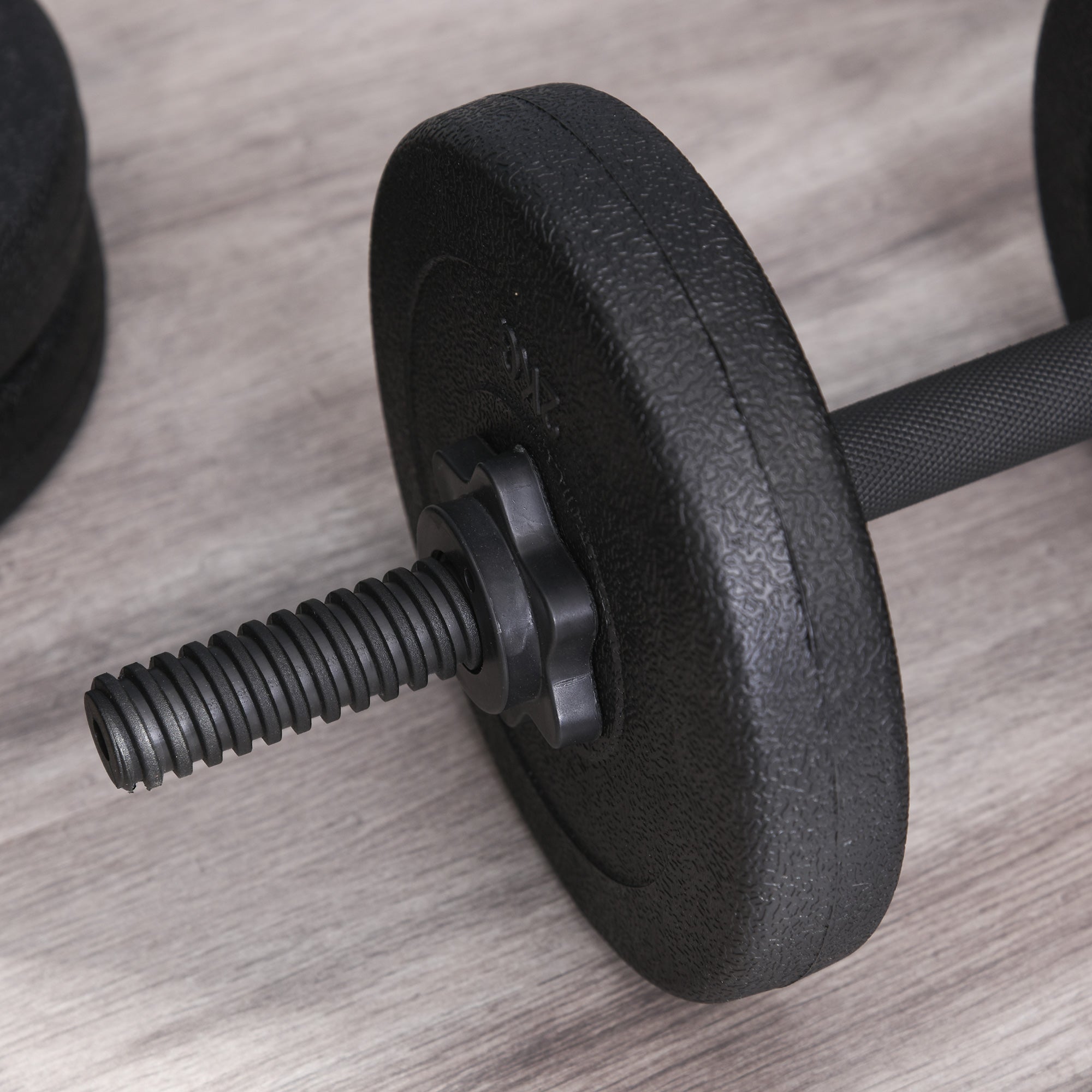 Adjustable 2 x 22lbs Weight Dumbbell Set for Weight Fitness Training Exercise Fitness Home Gym Equipment, Black (Pair) Dumbbells & Barbells at Gallery Canada