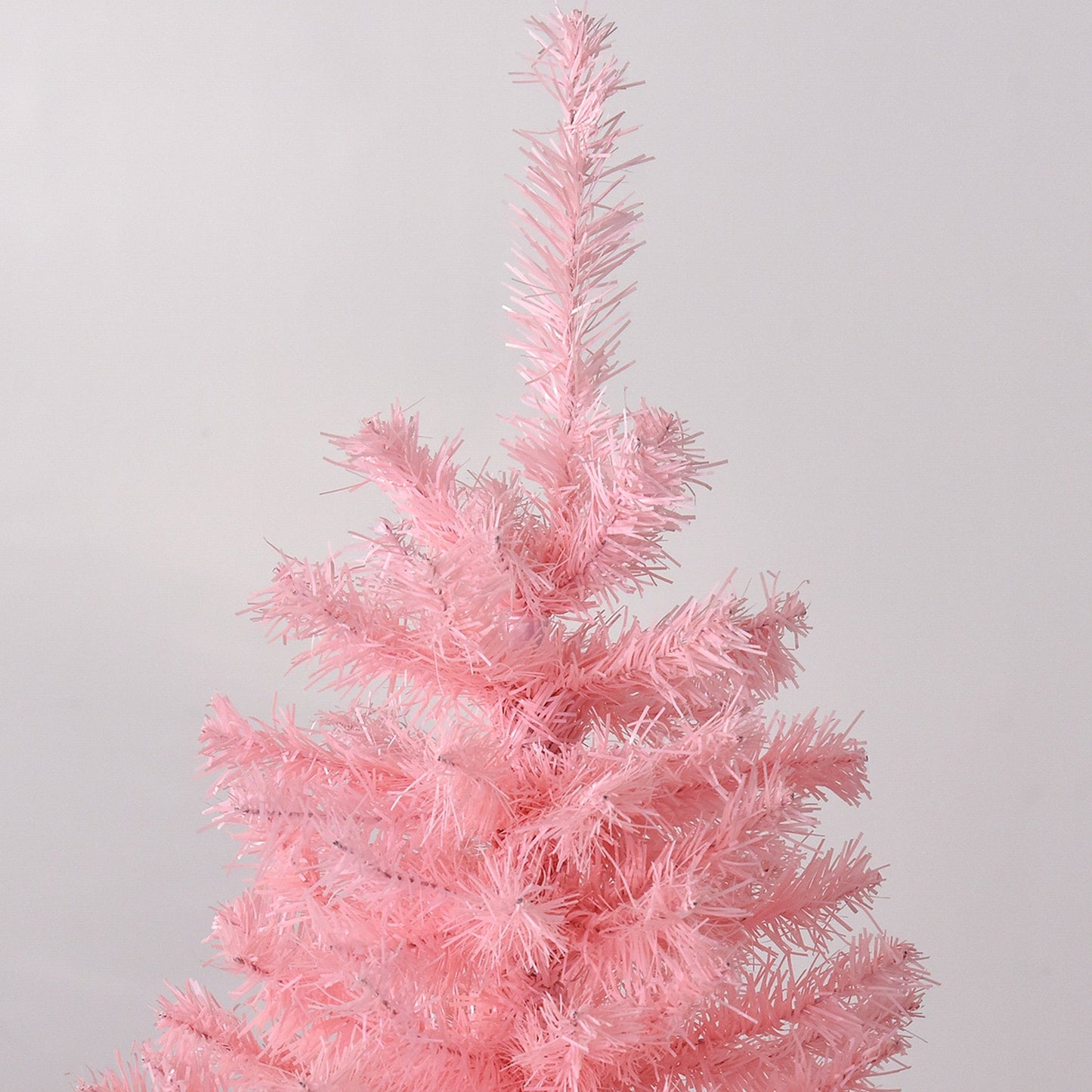 6FT Pop-up Artificial Christmas Tree Holiday Xmas Holiday Pencil Tree Decoration with Automatic Open for Home Party, Pink Artificial Christmas Trees   at Gallery Canada