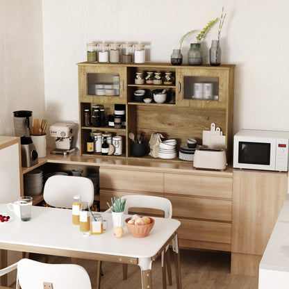 Sturdy Kitchen Storage Sideboard Buffet Table Top Hutch Cabinet w/ Acrylic Door Bar Cabinets   at Gallery Canada