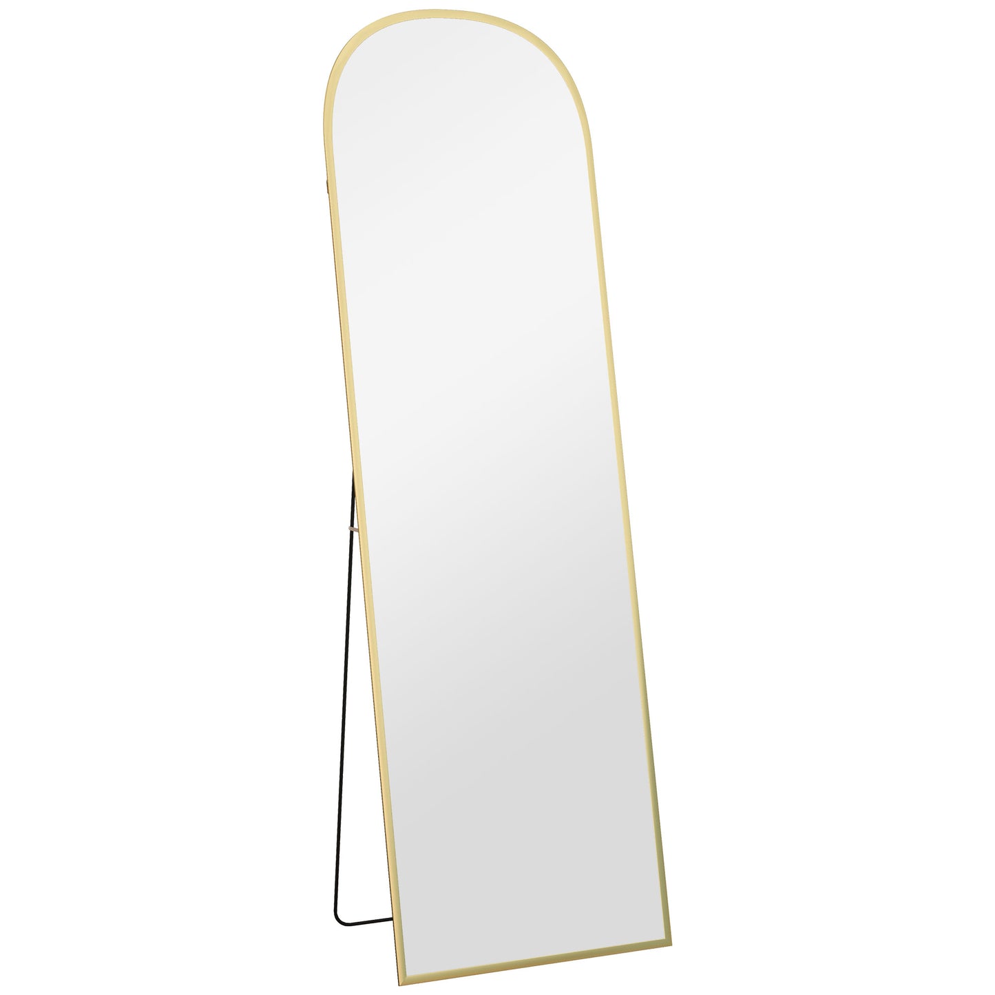 Arched Standing Mirror, 64" x 20" Full Length Mirror, Free Standing or Wall Mounted for Living Room, Bedroom, Gold Full Length Mirrors   at Gallery Canada