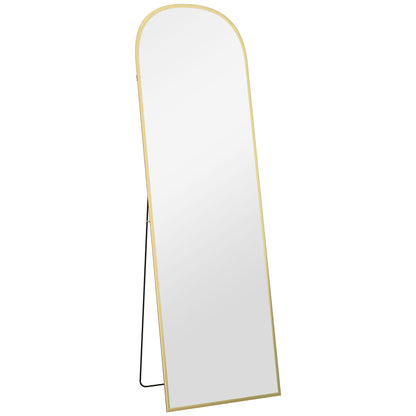 Arched Standing Mirror, 64" x 20" Full Length Mirror, Free Standing or Wall Mounted for Living Room, Bedroom, Gold Full Length Mirrors   at Gallery Canada