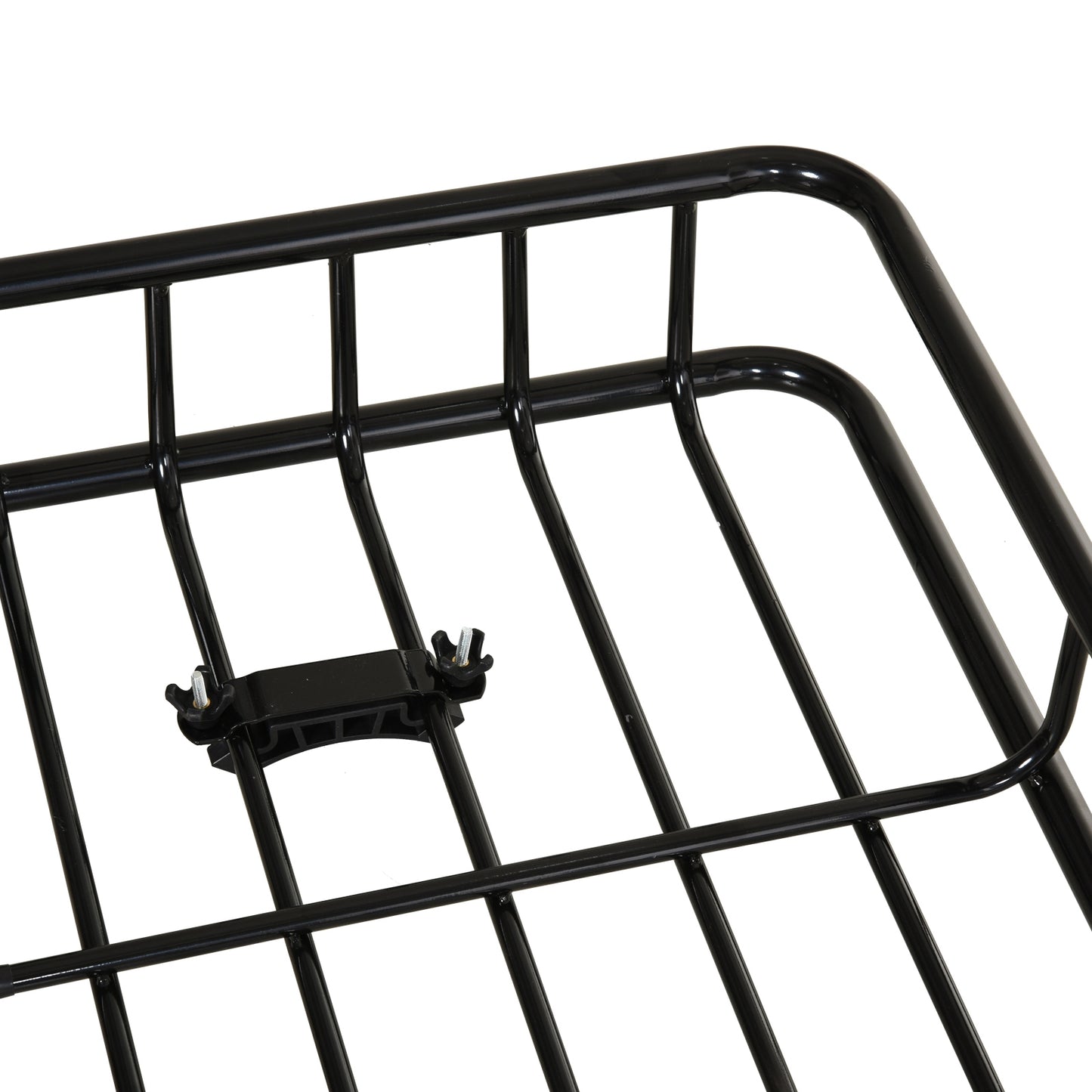 64"/43" x 39" Car Roof Rack, Length Adjustable, Universal Rooftop Cargo Carrier Basket with U-bolts, 220 lbs Capacity Automotive   at Gallery Canada