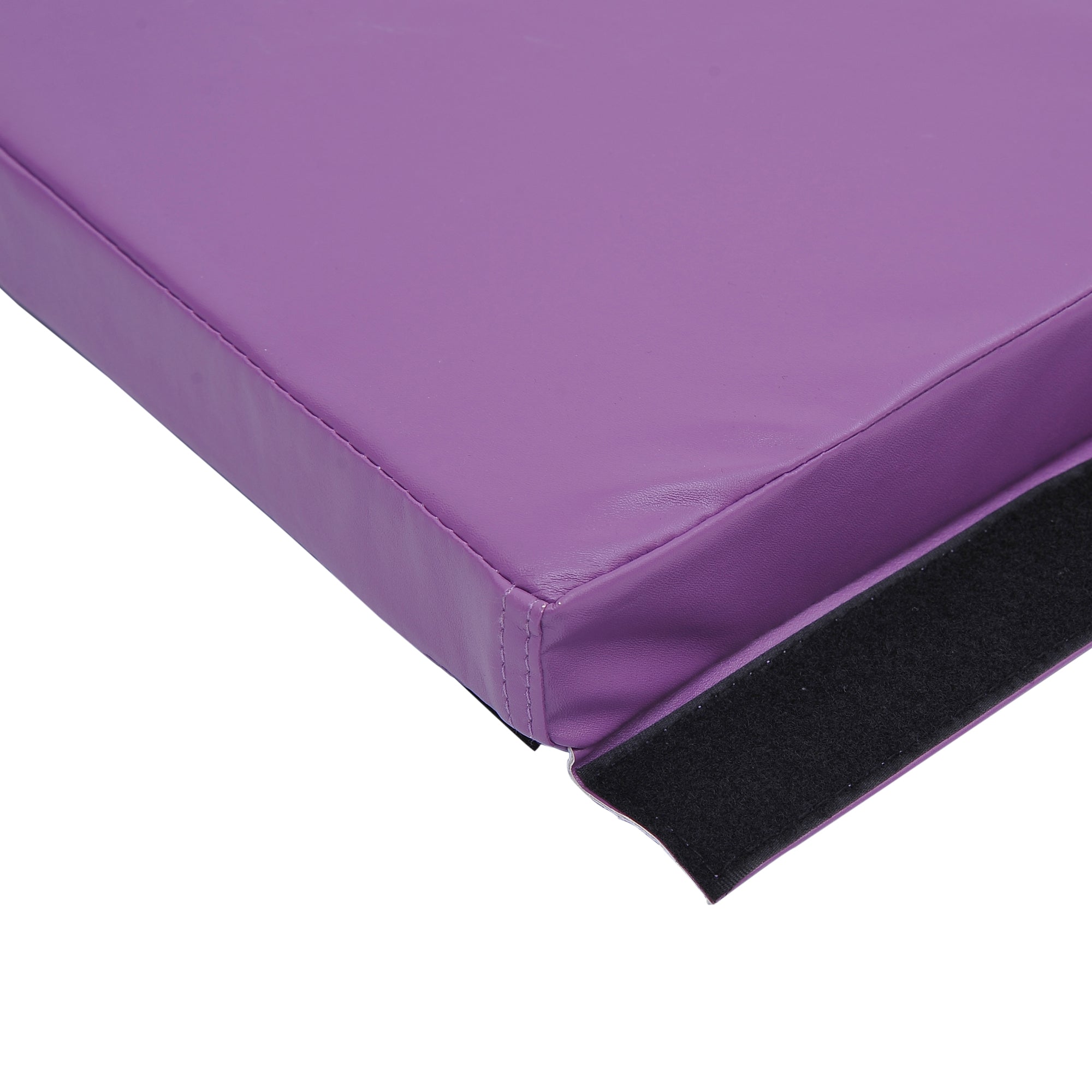 4'x10'x2'' Folding Gymnastics Tumbling Mat, Exercise Mat with Carrying Handles for Yoga, MMA, Martial Arts, Stretching, Purple Gymnastics Mats   at Gallery Canada