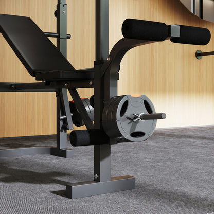 Adjustable Weight Bench with Bench Press Rack, Preacher Curl Bench, Leg Extension and Lat Pull Down Weight Benches at Gallery Canada