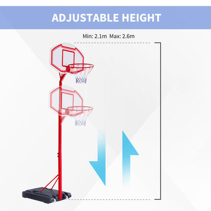 Portable Basketball Hoop System Stand 6.9'-8.5' Adjustable for Kids Youth Adults Indoor&; Outdoor Play Basketball   at Gallery Canada