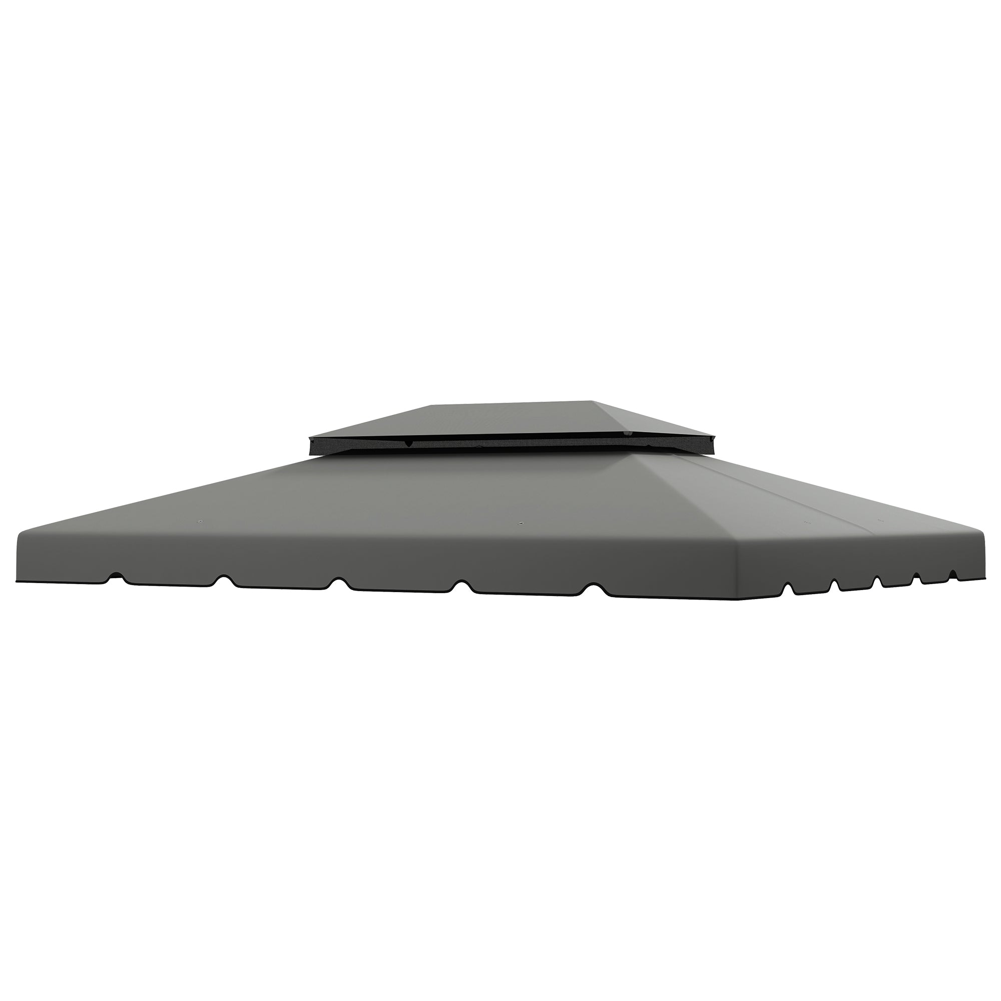 13.1' x 9.8' Gazebo Replacement Canopy, Gazebo Top Cover with Double Vented Roof for Garden Patio(TOP ONLY), Grey Gazebo Canopy Replacement at Gallery Canada