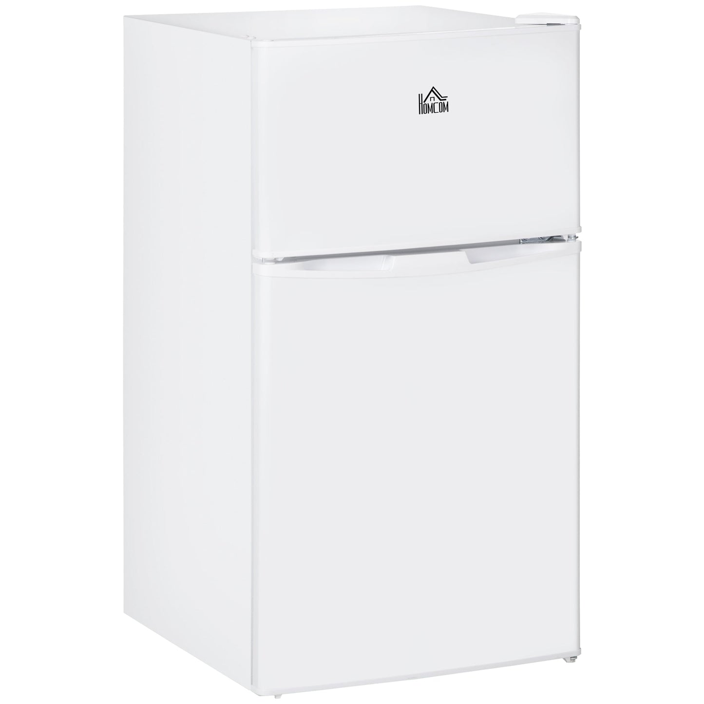 3.2 Cu.Ft Double Door Mini Fridge with Freezer, Adjustable Shelf, White Small Kitchen Appliances   at Gallery Canada