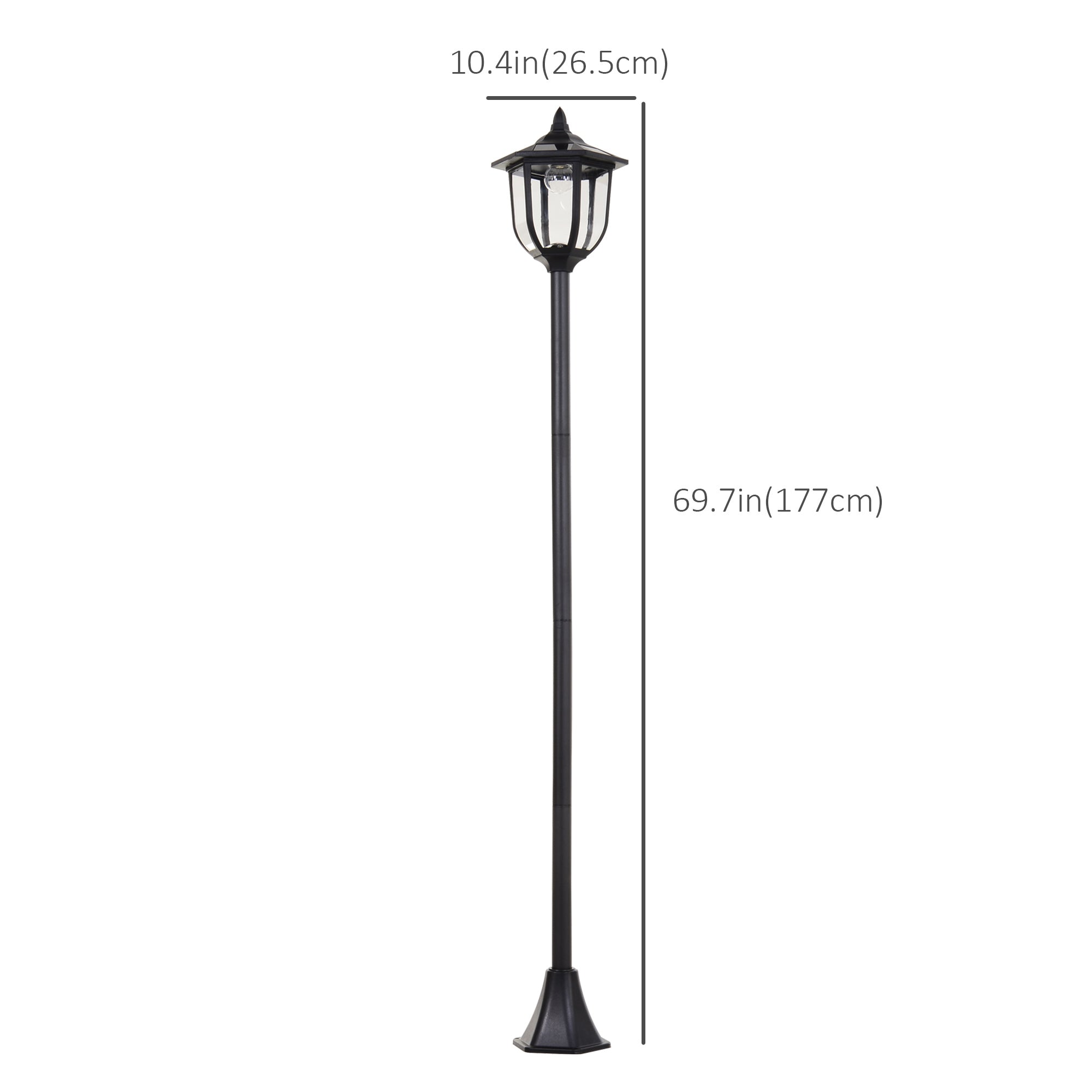 Solar Torch Lights Outdoor Garden Lighting 6 LED Water-Resist Auto On/Off 6 Hours Solar Post Lamps at Gallery Canada