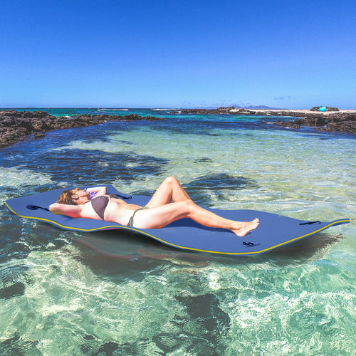 7.5x4ft Floating Mat Floating Lily Pad Water Carpet Float Aqua Mat Water Recreation and Relaxing in Pool Beach Lake