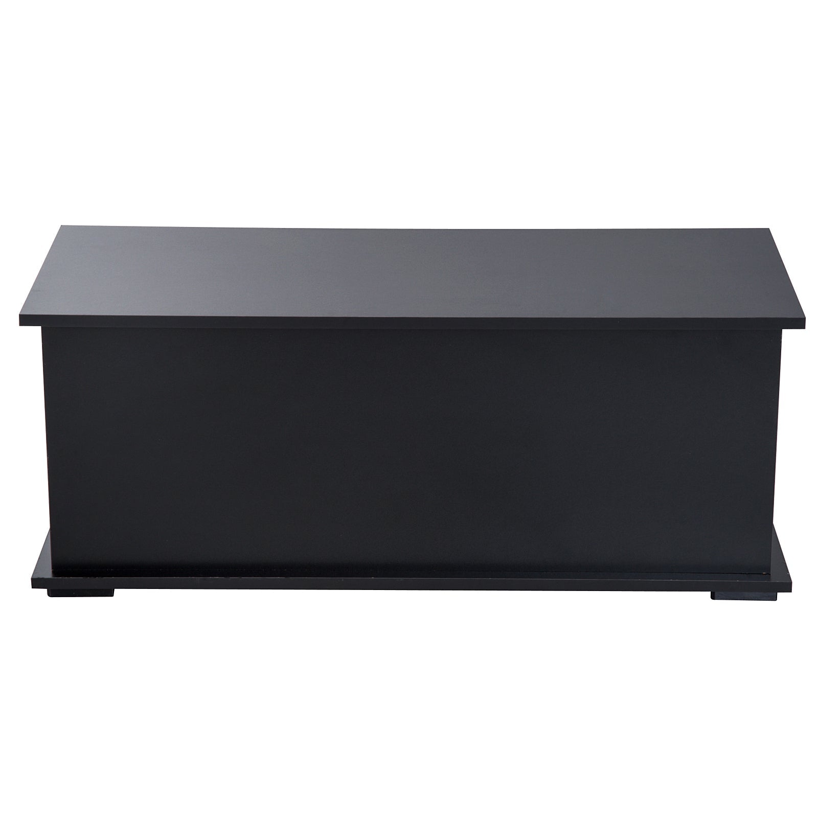 39.5" Lift Top Storage Chest with 2 Safety Hinges, Toy Box Organizer with Flip-Top Lid, Entryway Storage Bench, Black Storage Cabinets   at Gallery Canada