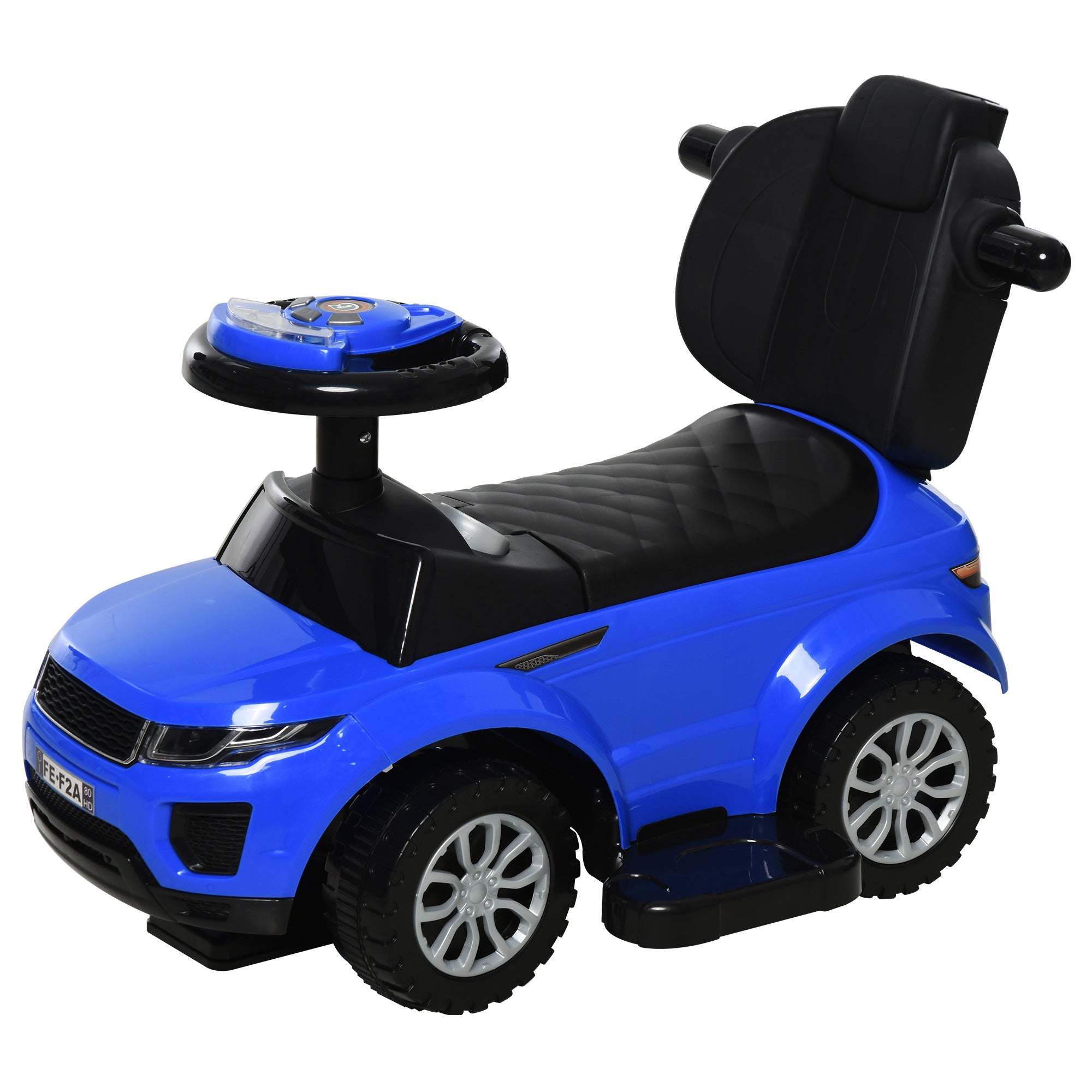 2 In 1 Kid Ride on Push Car Stroller Sliding Ride on Car with Horn Music Light Function Secure Bar Ride on Toy for Boy Girl Toddlers 1-3 Years Old Blue Push Cars for Toddlers at Gallery Canada