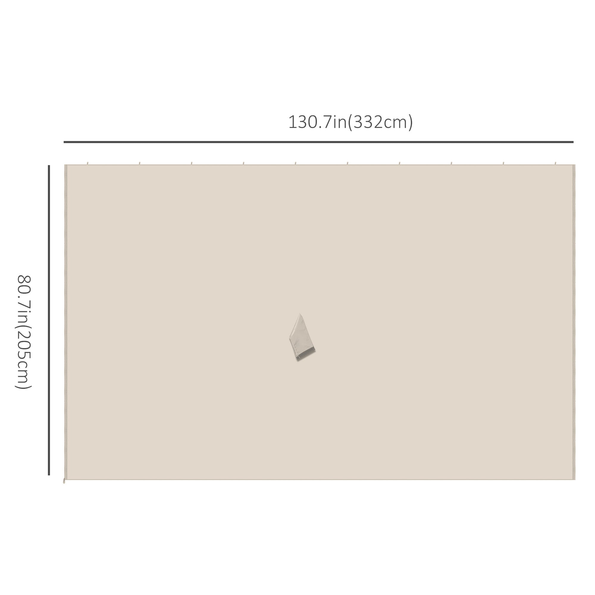 10' x 12' Universal Gazebo Sidewall Set with 4 Panels, Hooks/C-Rings Included for Pergolas &; Cabanas, Beige Gazebo Sidewalls at Gallery Canada