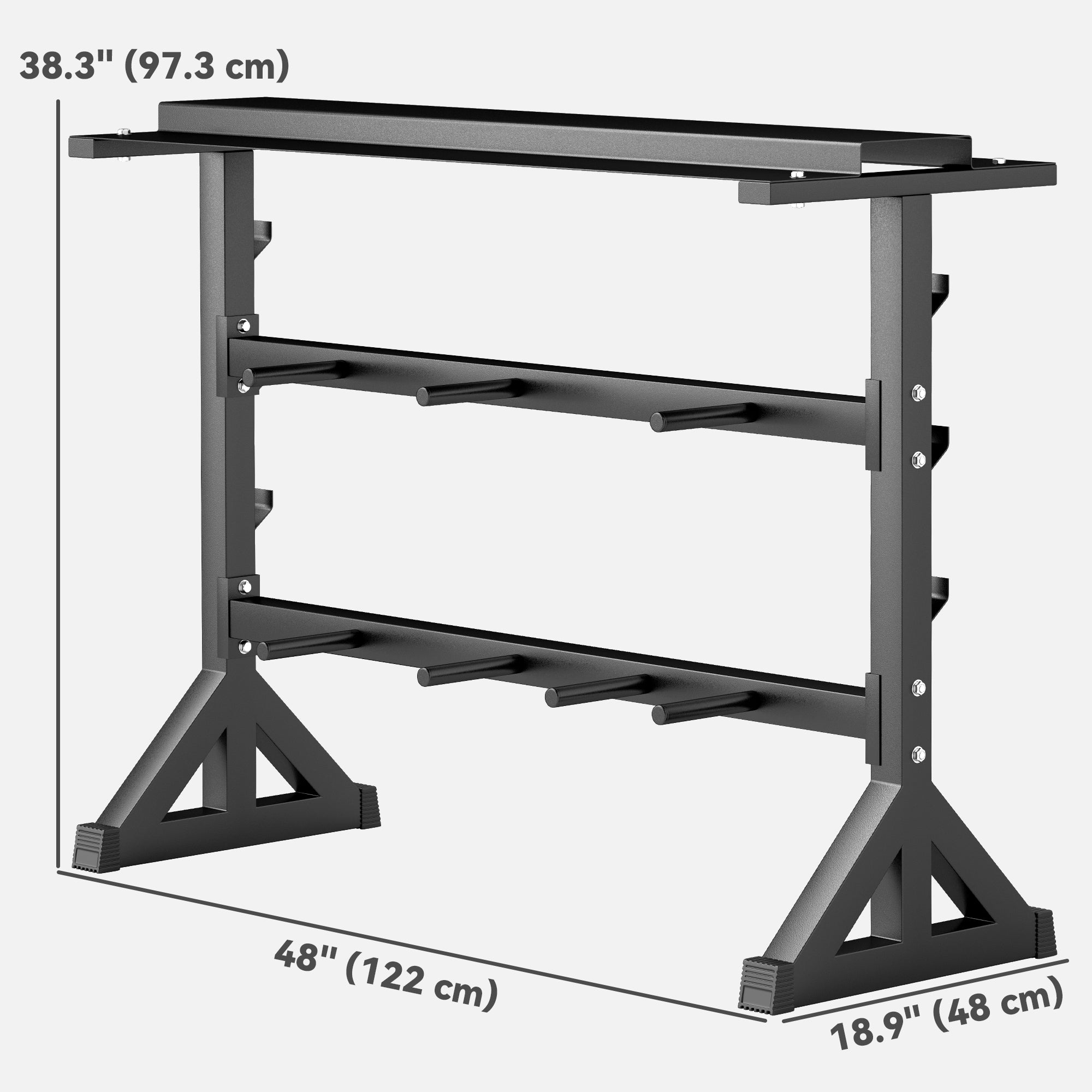 1100LBS Capacity Weight Rack, Weight Plate Rack, and Dumbbell Rack for Home Gym Storage Accessories at Gallery Canada