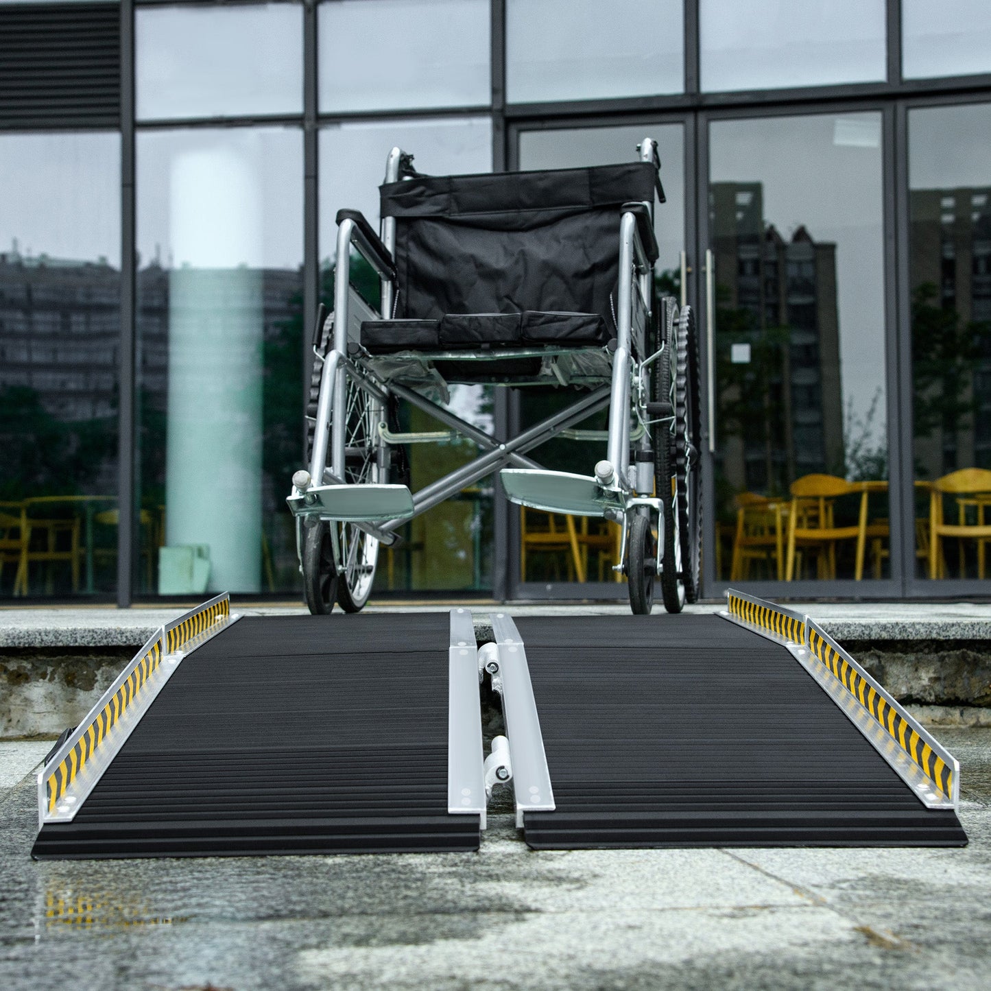 5ft Wheelchair Ramp Scooter Mobility Non-Skid PVC Layering Portable Foldable Aluminium Knee Walker & Wheelchair Ramps   at Gallery Canada