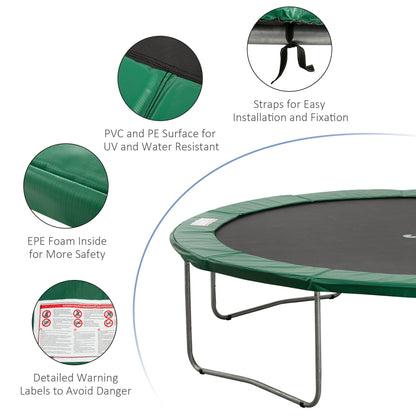 Φ12ft Trampoline Pad Φ144" Spring Safety Replacement Gym Bounce Jump Cover EPE Foam (Green) Trampolines   at Gallery Canada