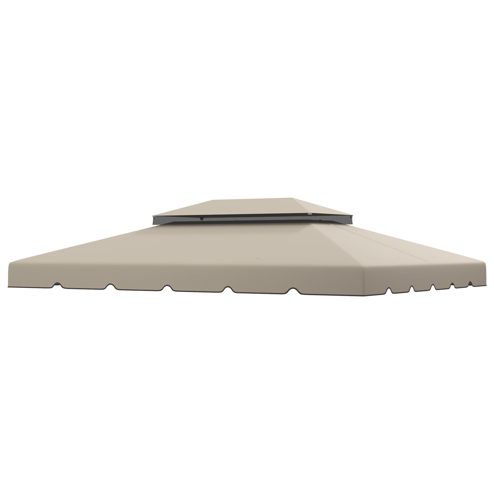 13.1' x 9.8' Gazebo Replacement Canopy, Gazebo Top Cover with Double Vented Roof for Garden Patio(TOP ONLY), Beige Gazebo Canopy Replacement at Gallery Canada