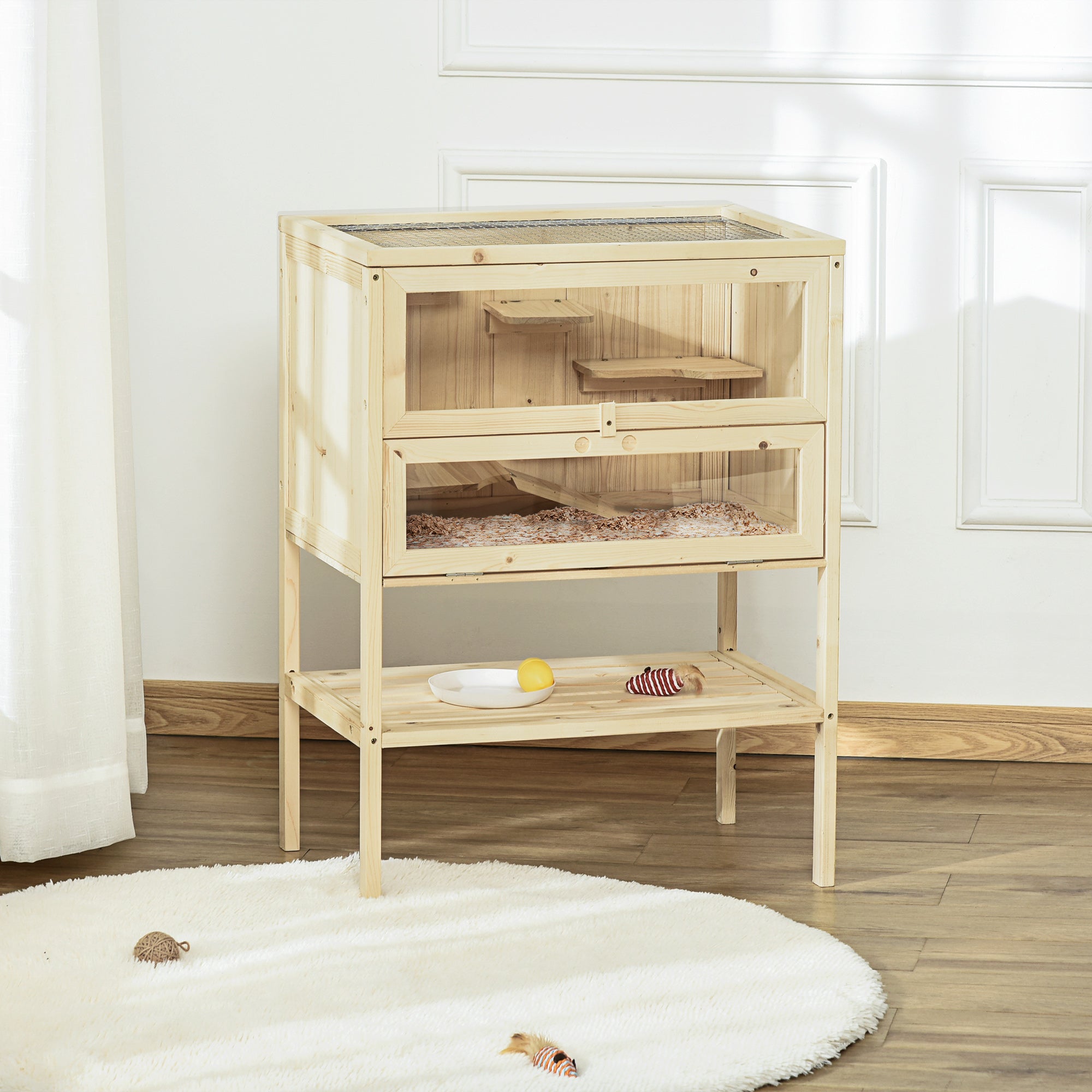 3 Tier Fir Wood Hamster Cage Mouse Rats Small Animals Play House Exercise Activity Center Hamster Cages at Gallery Canada
