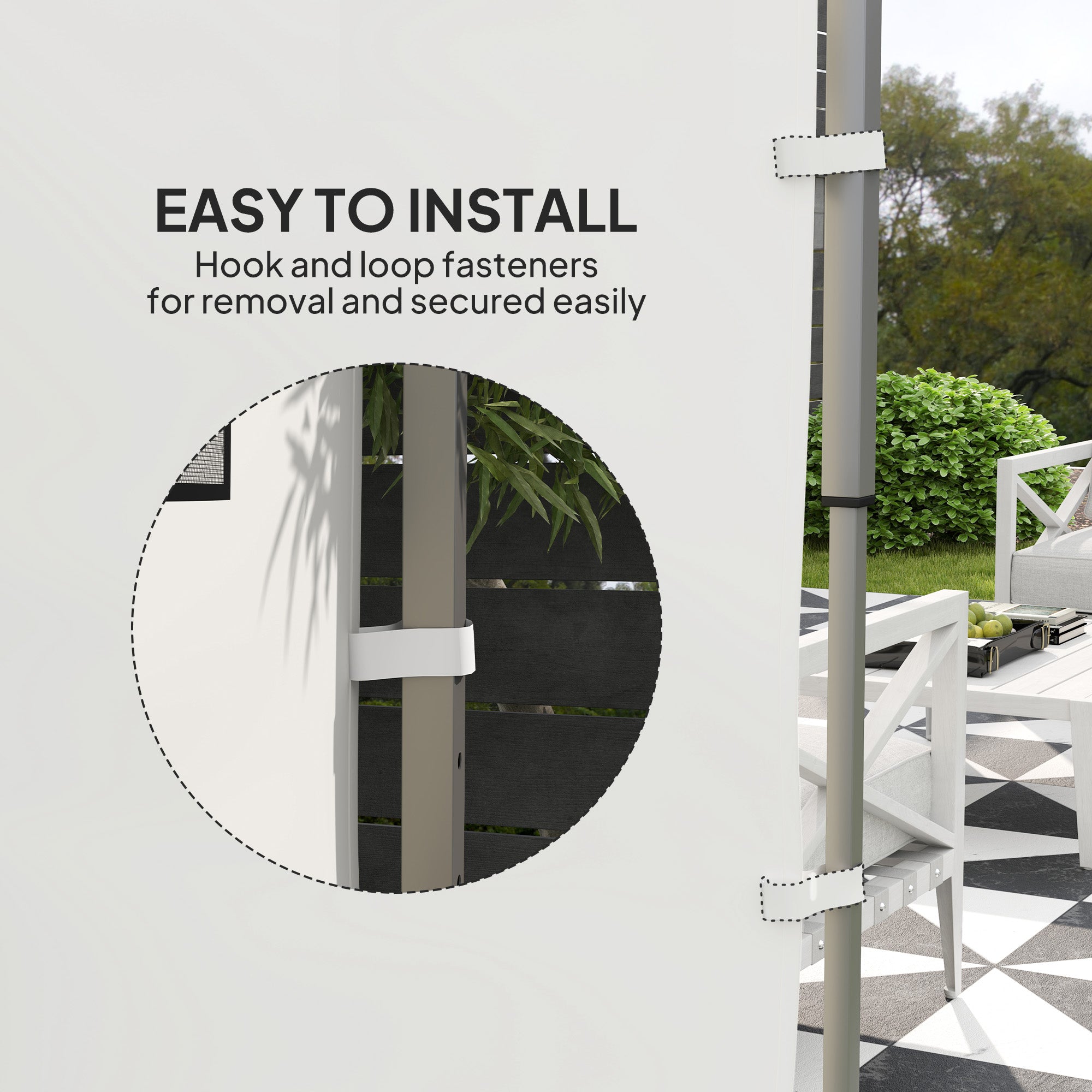 Instant Canopy Sidewall with 4 Storage Bag for 10 x 10 ft Straight Leg Pop Up Canopies, 1 Pack Sidewall Only, White Gazebo Sidewalls at Gallery Canada