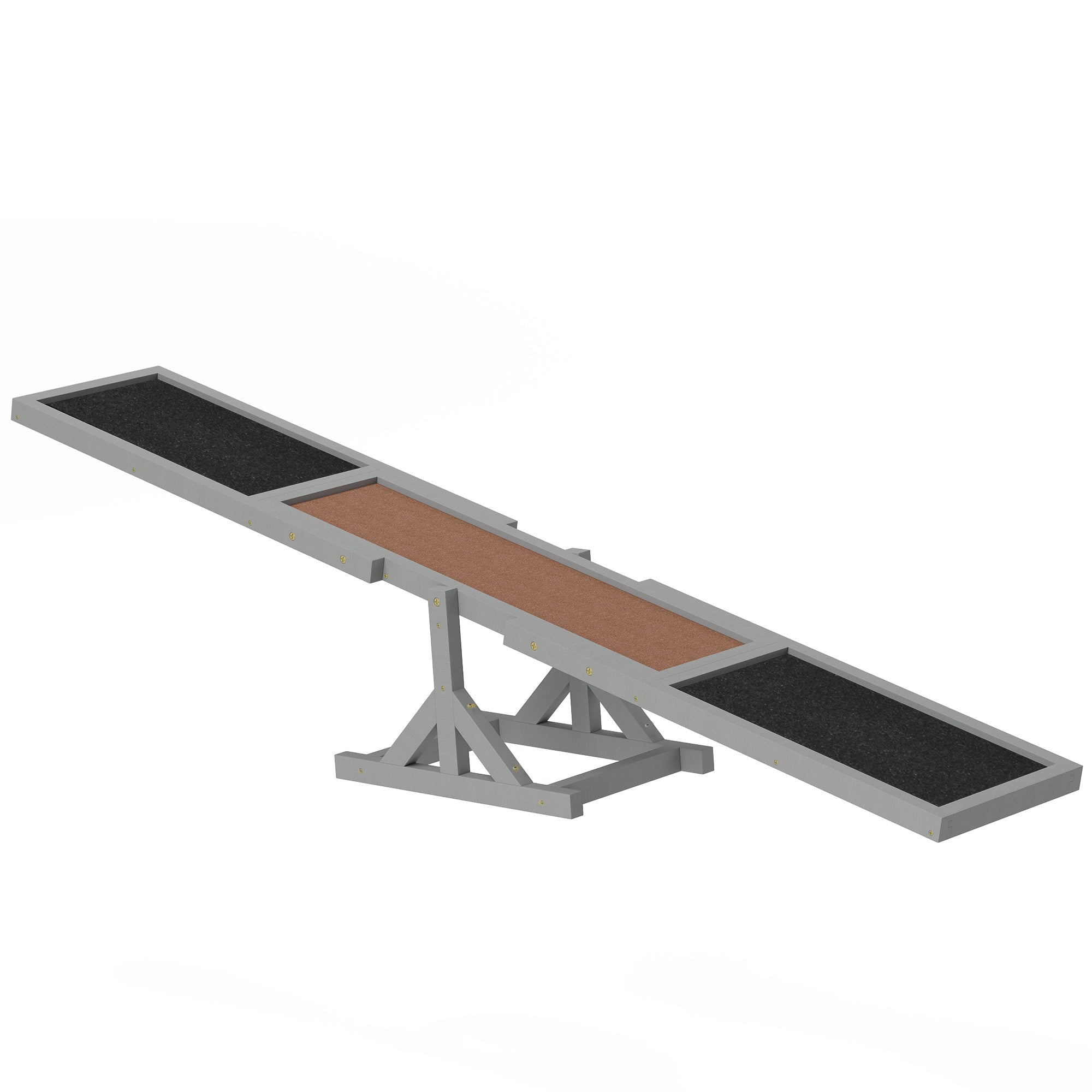Wood Pet Seesaw Platform Dog Agility Training Equipment Run Game Toy Weather Resistant Pet Supplies Grey Dog Agility Training Equipment Grey, Brown, Black at Gallery Canada