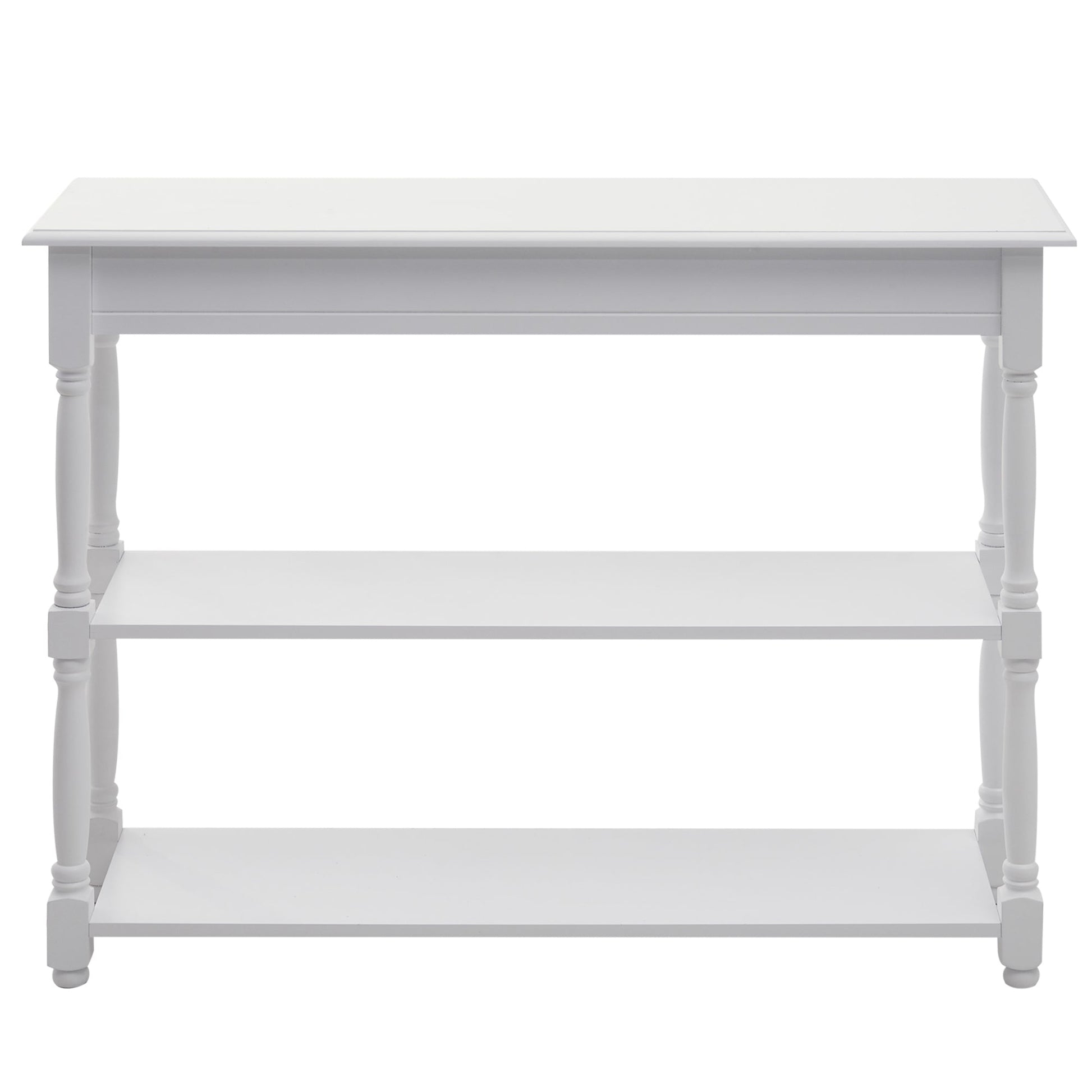 Console Table Modern Sofa Table with 2 Tier Shelves for Living Room, Entryway, Bedroom, Grey Console Tables   at Gallery Canada