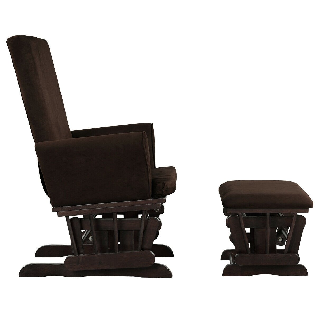 Baby Nursery Relax Rocker Rocking Chair Glider & Ottoman Set, Coffee Recliners   at Gallery Canada