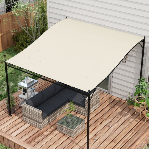Canopy Replacement, Pergola Shade Cover for 10' x 10' Pergola (Outsunny 84C-038 Series), Beige