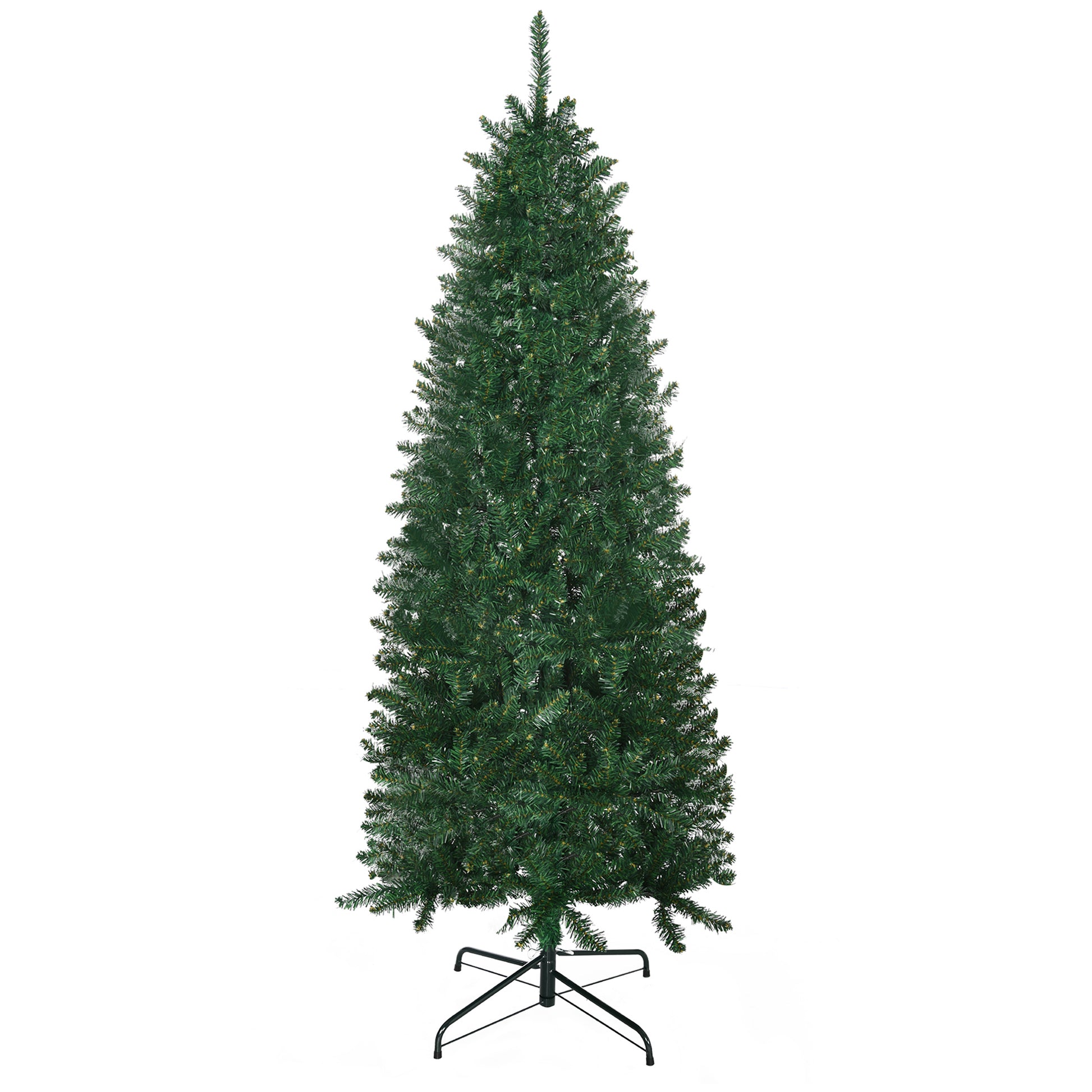 6ft Artificial Christmas Tree w/ Metal Stand Spruce Branch Tips Green Artificial Christmas Trees   at Gallery Canada