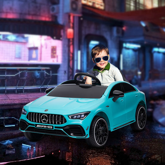 Mercedes-AMG Licensed 12V Ride on Car, Kids Electric Car with Remote Control, Spring Suspension, LED Lights, Light Blue Electric Toy Cars   at Gallery Canada