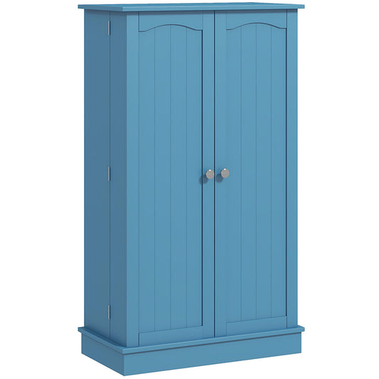 41" Storage Cabinet, 2-Door Kitchen Pantry Cabinet with 5-tier Shelving, 12 Spice Racks and Adjustable Shelves, Blue Kitchen Pantry Cabinets   at Gallery Canada