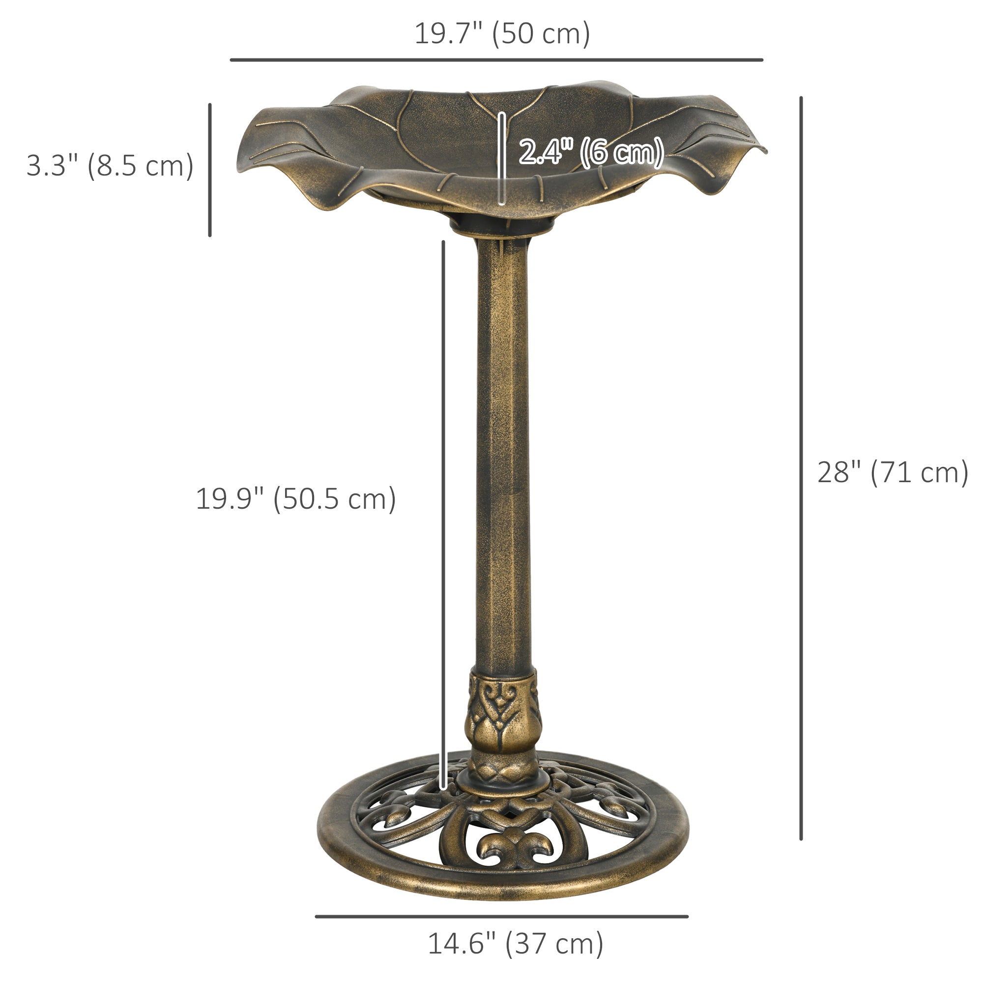 Bird Bath for Outdoors, 28