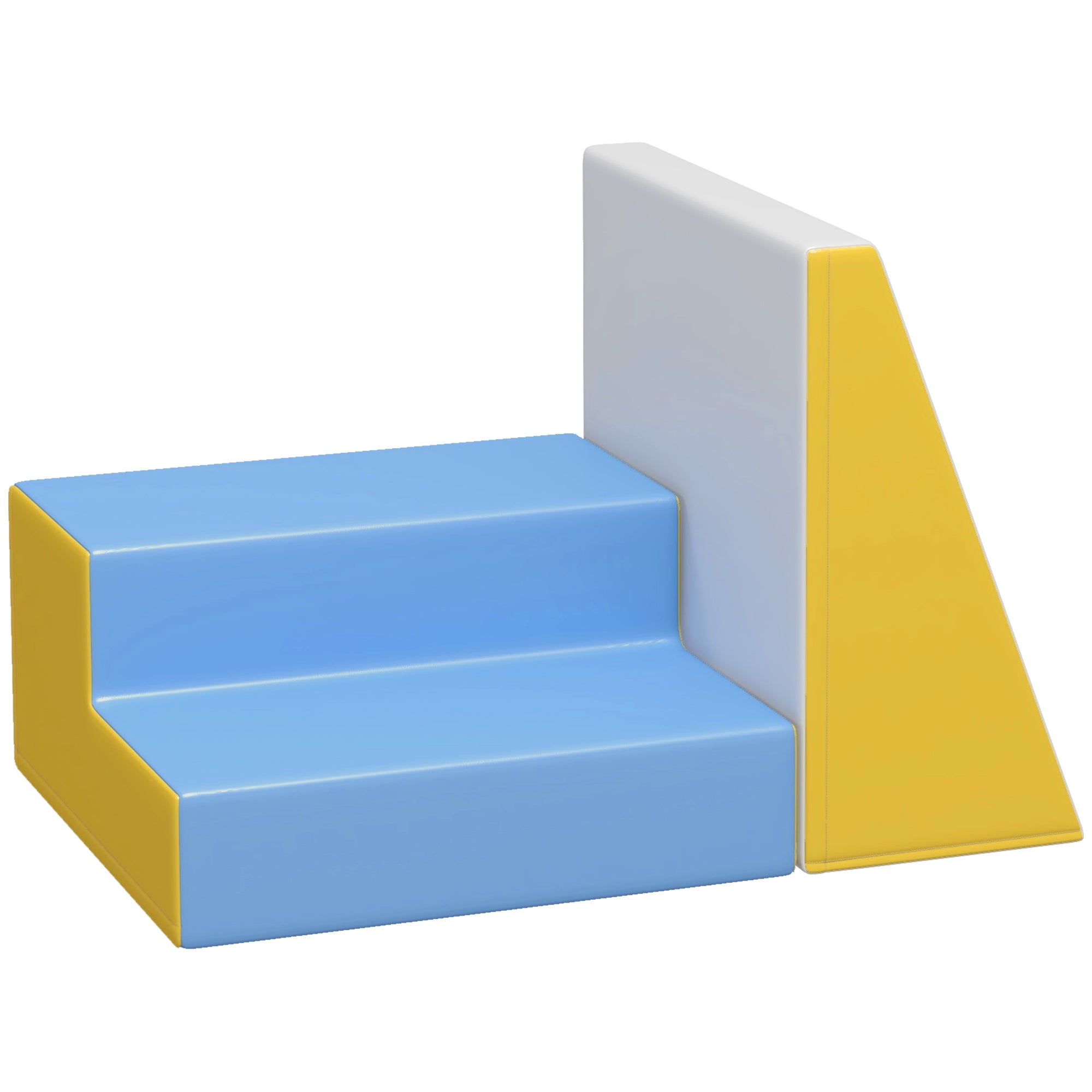 2-Piece Climb and Crawl Activity Soft Play Set, for Toddler Preschooler Babies Indoor, Blue Baby Gym & Playmats Blue, Yellow, Grey at Gallery Canada