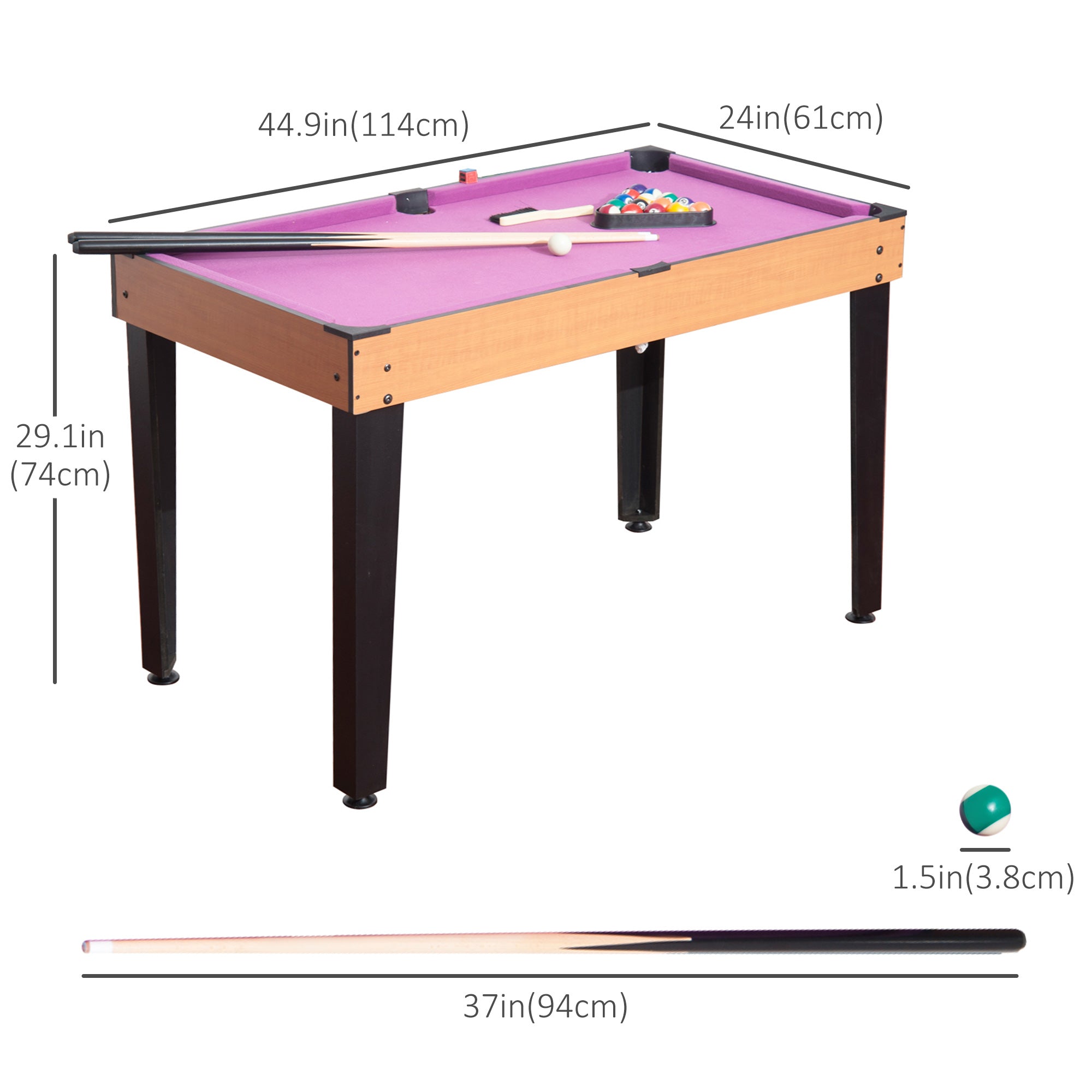 3 in 1 Multi-use Mini Games Table Tennis Billiard Pool Air Hockey Set with All Accessories Game Tables at Gallery Canada