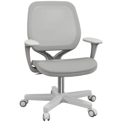 Office Chair, Small Computer Desk Chair with Mesh Back, Swivel Security Castors, Arm, Grey Office Chairs   at Gallery Canada